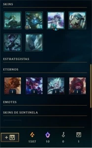 Conta plat3 28k EA com fragmentos - League of Legends LOL