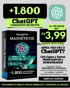 Ia Pack +1.800 Prompts De Comandos Secretos Chat Gpt