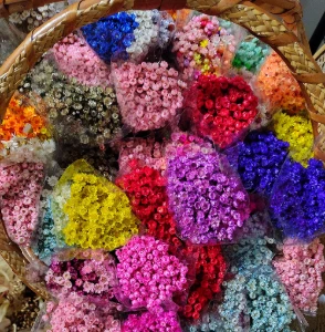 Flores Secas - Sempre Viva (maço com 200 florzinhas)