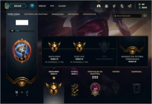 Conta ouro 4 com 2 skins Raras, UrfWick 2010 e Kayle Juiza - League of Legends LOL