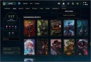 Conta ouro 4 com 2 skins Raras, UrfWick 2010 e Kayle Juiza - League of Legends LOL