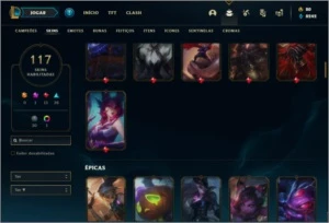 Conta ouro 4 com 2 skins Raras, UrfWick 2010 e Kayle Juiza - League of Legends LOL