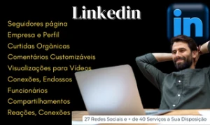 Seja reconhecido na LinkedIn com nossos serviços - Redes Sociais