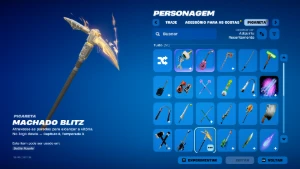Conta de fortnite, +32 skins,+50 picaretas