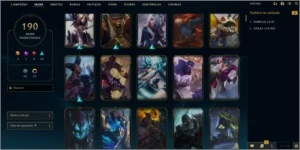 Vendo conta LOL Diamante 2 /190 Skin/115 Emotes/46 Ward - League of Legends