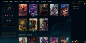 Vendo conta LOL Diamante 2 /190 Skin/115 Emotes/46 Ward - League of Legends