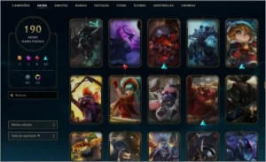 Vendo conta LOL Diamante 2 /190 Skin/115 Emotes/46 Ward - League of Legends