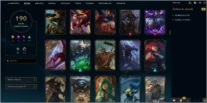Vendo conta LOL Diamante 2 /190 Skin/115 Emotes/46 Ward - League of Legends
