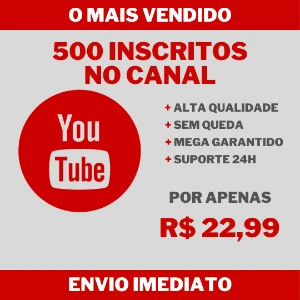 500 Inscritos no Canal do YouTube - Redes Sociais