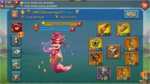 CONTA 1,1B DE PODER - Lords Mobile