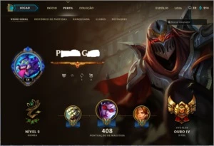 Conta de League Of Legends Level 50+ Quase todos campeões LOL