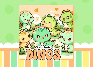 Arquivo Digital Livro de colorir Dino – PDF - eBooks