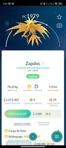 Zapdos Pokémon Go