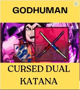 ⚠️Godhuman + Cursed Dual Katana⚠️ Nivel Máximo - Roblox