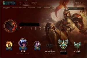 Vendo conta Mestre no League of Legends LOL