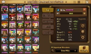 Conta +45 nat 5* muitas transmog e LDs 4* - Summoners War