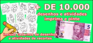 ✨ Pack Pega e Pinte – Mais de 10.000 Desenhos e Atividades! - Others