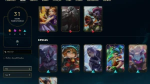 Conta League of Legends com boas skins LOL