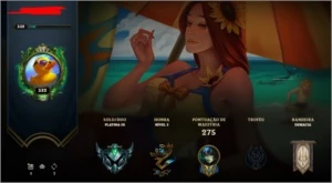 CONTA PLAT 3, 125 SKINS, 0 BANS - League of Legends LOL