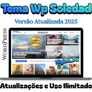 Tema Wordpress Soledad + Atualizações e Brinde - Outros