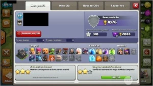 Conta com Centro da Vila LVL 9 - nível 89 - Clash of Clans