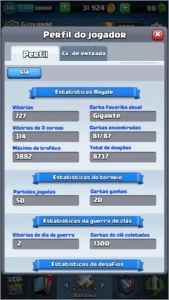 Conta de Clash Royale nvl 10 arena 12 com cartas tops