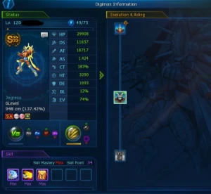 CONTA AOA NADMO FULL LEGIT END GAME - Digimon Masters Online