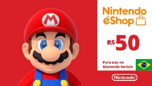 Gift Card Nintendo Eshop Brasil 50 Reais - Código Digital - Gift Cards