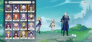Conta AR 56 (Neuvillette, Zhongli , Nahida, Kazuha, Shogun e - Genshin Impact