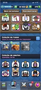 CONTA CLASH ROYALE NV 11 MESTRE 1 TODAS AS CARTAS - Clash of Clans