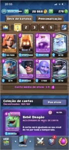 CONTA CLASH ROYALE NV 11 MESTRE 1 TODAS AS CARTAS