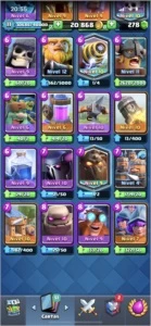CONTA CLASH ROYALE NV 11 MESTRE 1 TODAS AS CARTAS - Clash of Clans