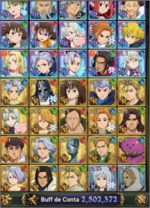 CONTA DE THE SEVEN DEADLY SINS: GRAND CROSS