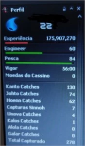 Conta pokexgames lvl 221 Seavell 35kk+ em pokes/cash PXG