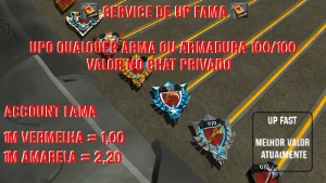 Up Fama Albion Amarela/Vermelha Online 24H - Albion Online