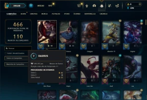 Prata 4 com 150 Champs e 135 Skins ( JG / MID / TOP ) - League of Legends LOL