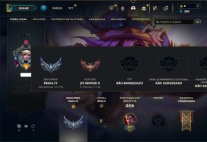Prata 4 com 150 Champs e 135 Skins ( JG / MID / TOP ) - League of Legends LOL