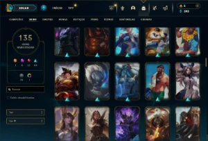 Prata 4 com 150 Champs e 135 Skins ( JG / MID / TOP ) - League of Legends LOL