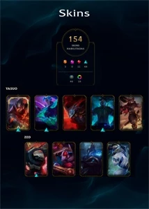 Conta no LOL, Ouro IV; muitas skins e  todos os campeões. - League of Legends