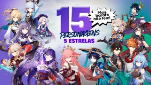 GENSHIN IMPACT (Conta pessoal) - 15 Personagens 5 ⭐ - AR 60