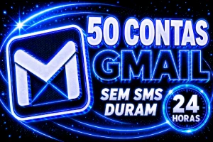 Gmail 50 contas Business Premium sem SMS - Emails