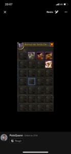 Personagem com montaria de gladiador na bolsa. - Blizzard