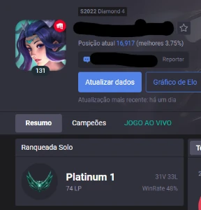 conta lol platina 1 - 108 skins - 1700 reais gastos - League of Legends