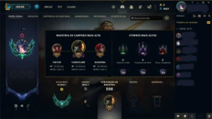 conta lol platina 1 - 108 skins - 1700 reais gastos - League of Legends