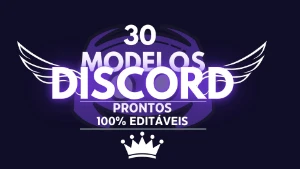 Pack De Modelos De Discord! 30 Templates Exclusivos! Entrega - Outros