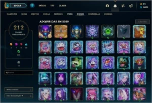 CONTA DIAMANTE 4 // 143 CHAMPIONS//  136 SKINS NV 211 - League of Legends LOL