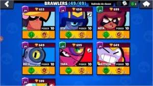 Conta Brawl Stars com todos os Brawlers