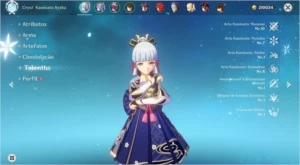 Hutão, Zhong, Ayaka, Keqing, Mona, Diluc C1, Qiqi - Genshin Impact