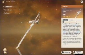 Conta Genshin, Reroll + (Falcão - Arma 5*) - Genshin Impact