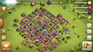ARENA 9 * XP 9 + CV7 RECENTE !!! - Clash of Clans